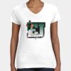 Women's Fine Jersey V-Neck Tee Thumbnail